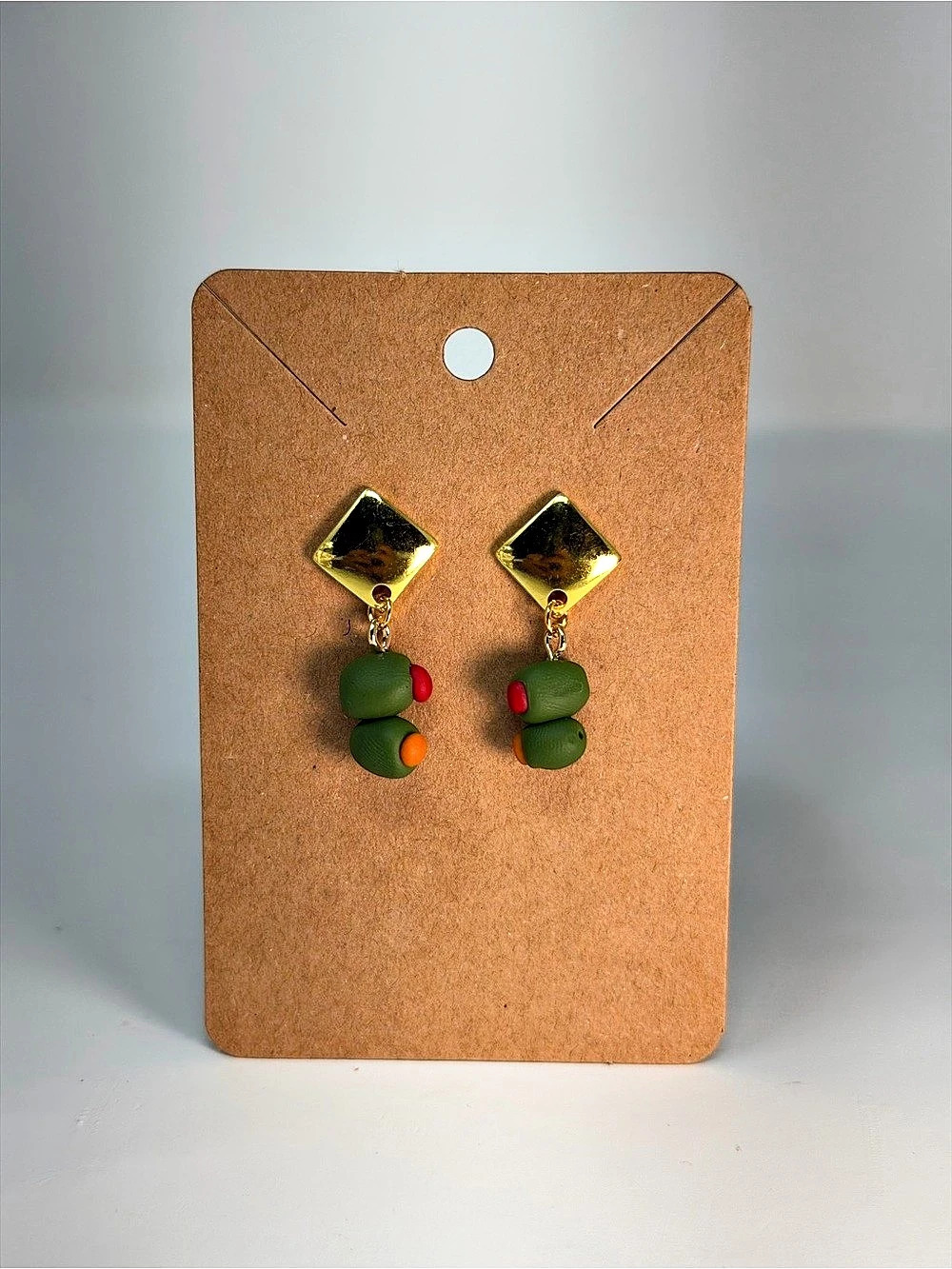 Handmade Mini Olives Earrings